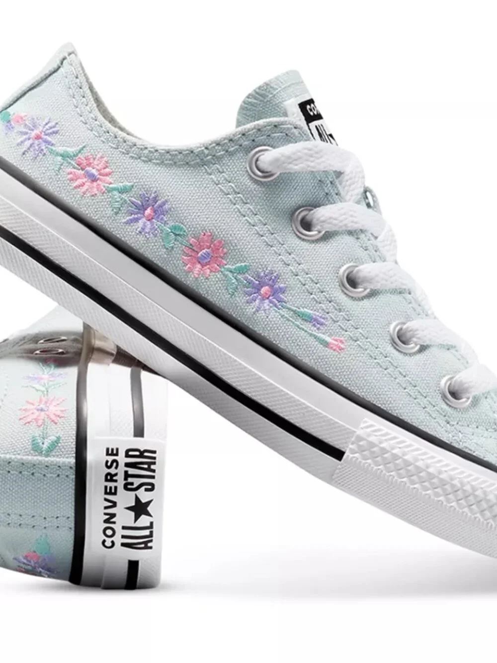 Converse Girls' Chuck Taylor All Star Ox Joyful Florals Lace Up Sneakers